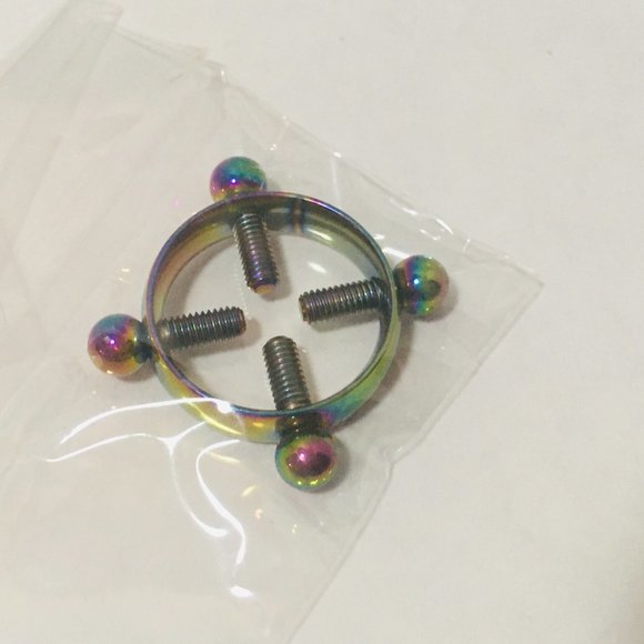 Rainbow Colored Nipple Clamps - NEW - Picture 3 of 3